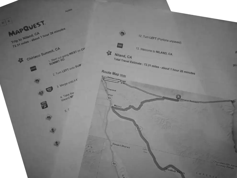 mapquest Mapquest printed directions