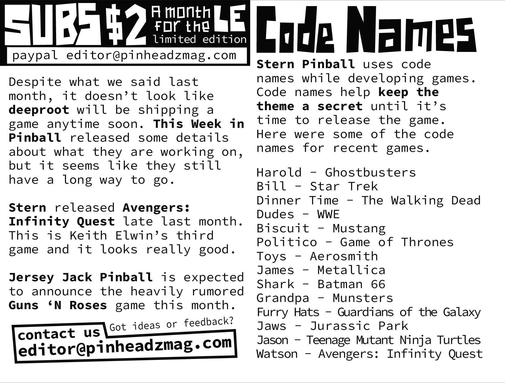 Pin Headz - Issue 10Page 2-3 (of 8)