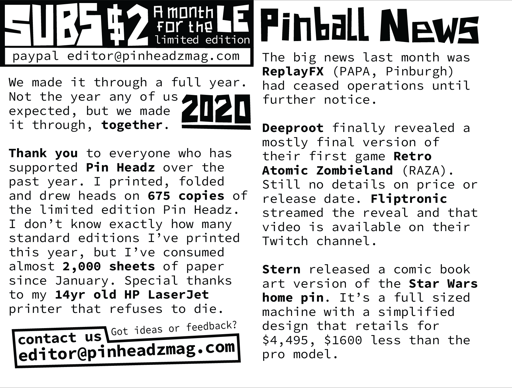 Pin Headz - Issue 12Page 2-3 (of 8)