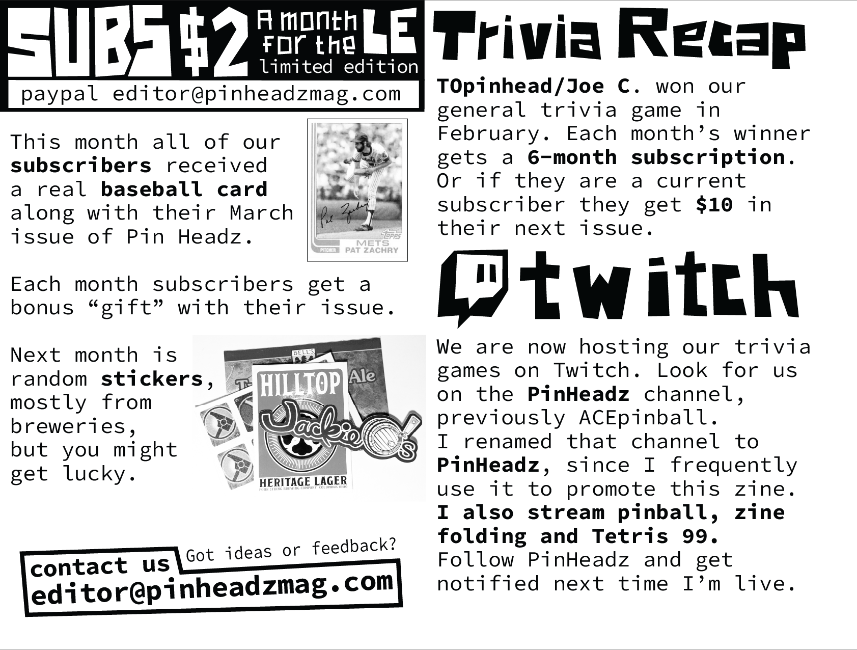 Pin Headz - Issue 15Page 2-3 (of 8)
