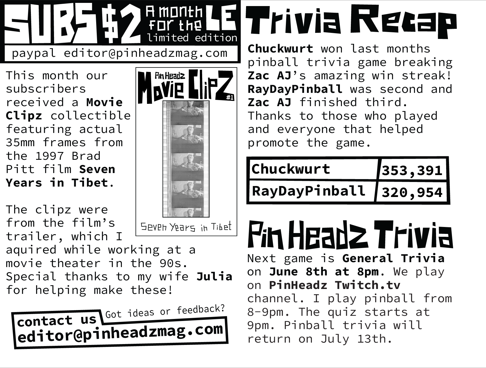 Pin Headz - Issue 18Page 2-3 (of 8)