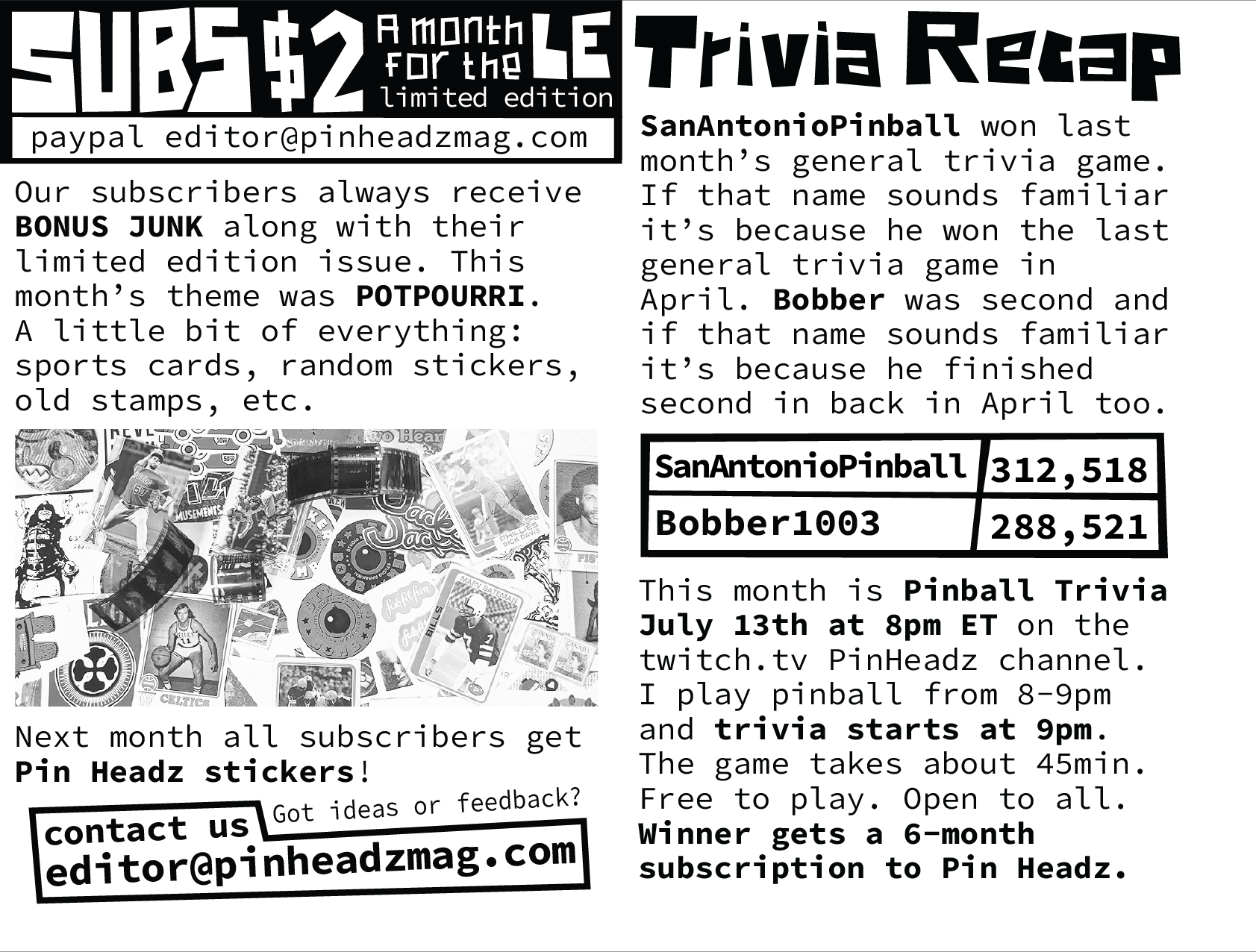 Pin Headz - Issue 19Page 2-3 (of 8)