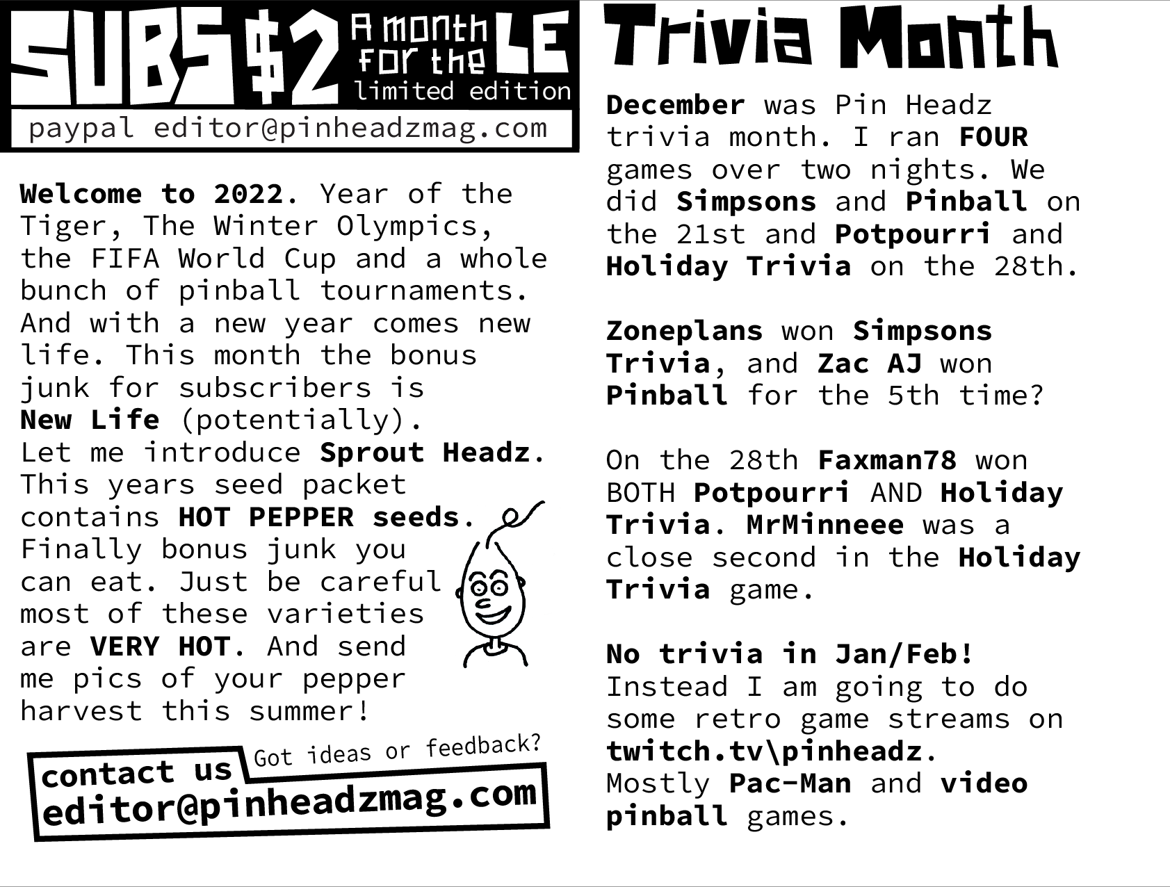 Pin Headz - Issue 25Page 2-3 (of 8)