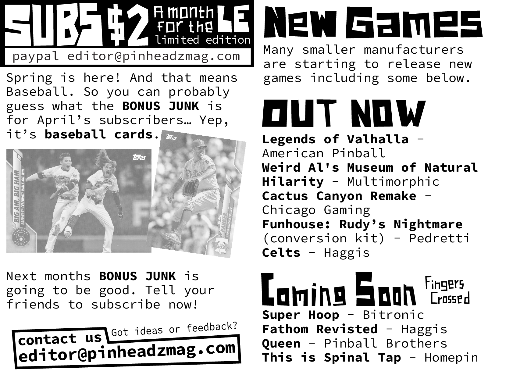 Pin Headz - Issue 28Page 2-3 (of 8)
